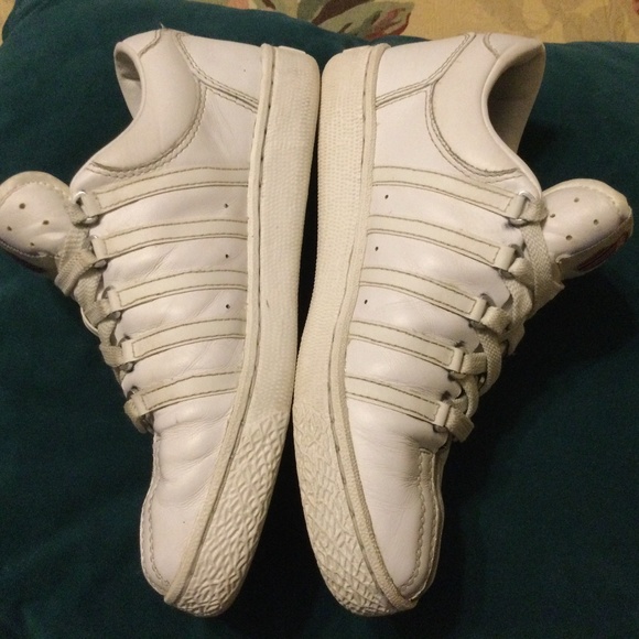 K.SWISS Classic Leather Tennis Shoe Size 2.5 youth - Picture 4 of 7